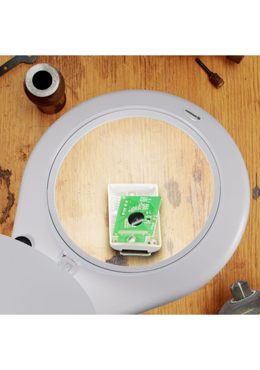 Bresser Masa Kelepçeli Led Büyüteç 2x Büyütme 175 MM