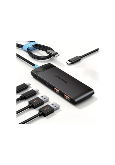 Xuweiwei Lemorel 10gbps Usb 3.0 Hub Tc42 13 23 62inch Macbook Uyumlu Pro İmac Dell Xps Pc Xbox Ps5 İçin Usb C Den Usb A Ya