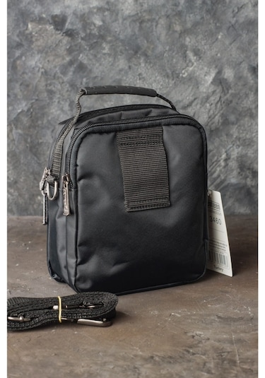 Çok Gözlü El Ve Omuz Askılı Siyah Su Geçirmez Çanta 3460 Siyah