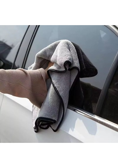 Laspak Mikro Fiber Su Çekici Oto Yıkama Kurulama Bezi 50 70 Cm
