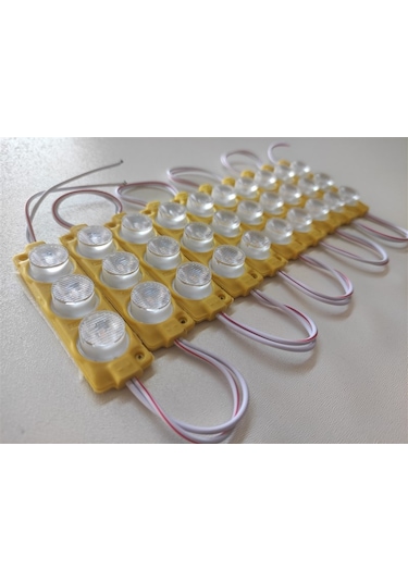 Replax Carub Camlı Parmak Led Lamba Amber 12 Volt Su Geçirmez 10'lu 3m