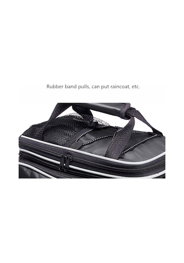 Dağ Bisikleti Arka Raf Su Geçirmez Çanta Siyah