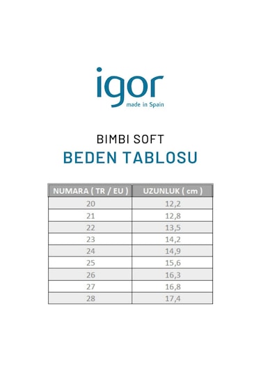Igor BIMBI SOFT Çocuk  Krem Çizme
