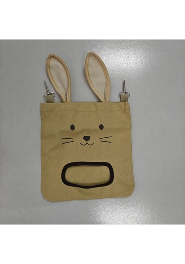 Fochsia Büyük Askılı Evcil Hayvan Saman Çantası - Tavşan, Ginepig, Küçük Kertenkele İçin Dayanıklı Kahverengi Yem Torbası