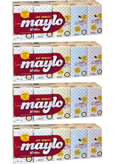 Maylo Cep Kağıt Mendil 4 x 10'lu