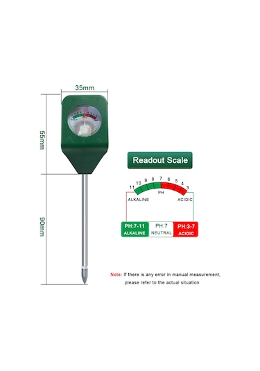 Lebihmurah 4640 Yıeryı Mini Toprak Ph Ölçer Toprak Asitliği Ve Alkalinite Test Cihazı Metal Prob İle Saksı Bitkileri Çiçekler Test Araçları
