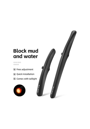 Pazly Yol Bisikleti 700c Çamurluk Seti - Hızlı Çıkarmalı Ön Çamurluk Hafif Mudguard, Küçük Boyutlu