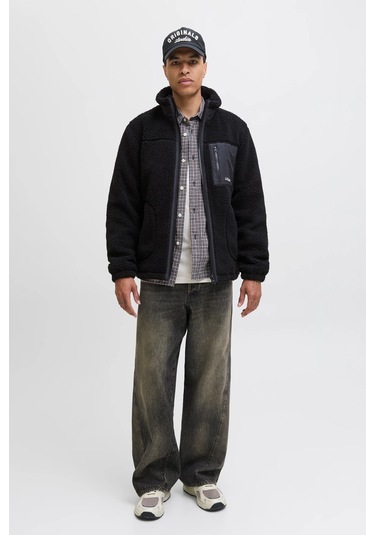 Jack & Jones Jjesoho Teddy Erkek Ceket Siyah