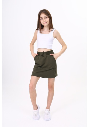 Toontoy Kız Çocuk Etek Haki