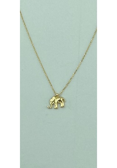 Altın Fil Küpe - 722000025662 Açık Sarı Altın