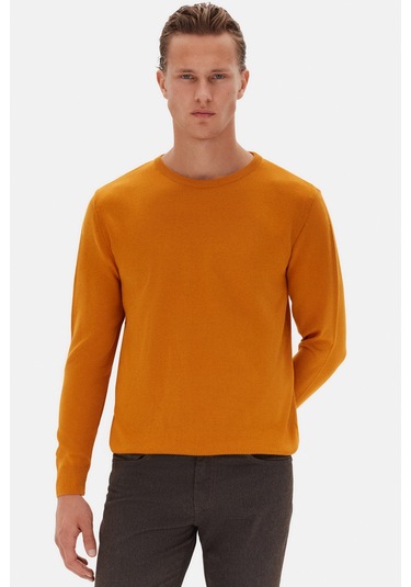 Ds Damat Regular Fit Sarı Düz Kazak 1hc060196016m 501