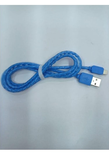 Lightning Apple iPhone Uyumlu Şarj Data Kablosu Mavi