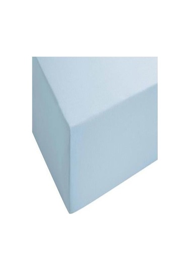 4 Adet Düz Pamuklu Tek Kişilik 80 X 200 X 30 Cm Lastikli Penye Çarşaf Mavi