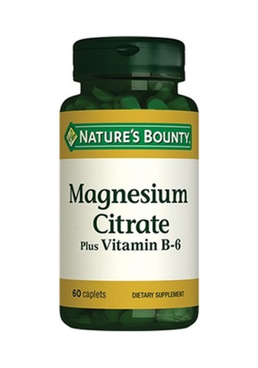 Natures Bounty Magnesium Citrate Plus With Vitamin B6 60 Kaplet