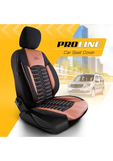 Panda Proline Serisi Jakar Kumaş Ticari Oto Koltuk Kılıfı Siyah -