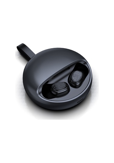 Qingmipy Yh-03 Siyah Tws Bluetooth 5.0 Kulaklık - Mini Gizli Spor Araç İçin - Akıllı Telefon Uyumlu - Sayısal Gösterge - 30 Saat Çalma Süresi