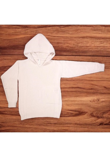 Garson Kız Kedi Tüyü Kazak Somon