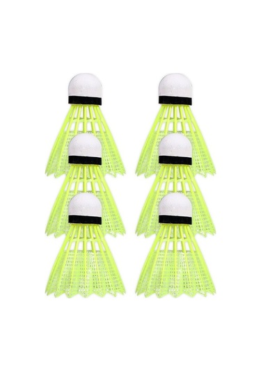 Flybuy Ve Topu Rüzgara Plastik Mekan Kullanımı İçin İç Dış Dayanıklı, Dayanıklı Badminton 6'li - Ji