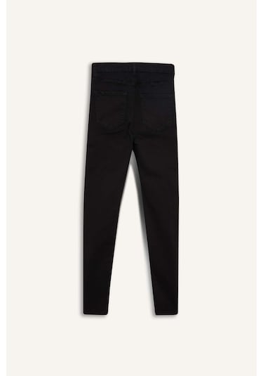 Defacto Kısa Geniş Paça Yüksek Bel Bilek Boy Jean Pantolon F2940ax25wnnm40 Siyah