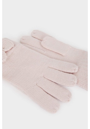 Defacto Kız Çocuk Triko Eldiven F5145a825wnpn111 Pembe
