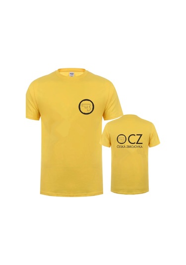 Snapbuy Cz Ceska Zbrojovka Erkek Yazlık Kısa Kollu Pamuk T-shirt 4xl 5xl Lh-153yellow Yellow