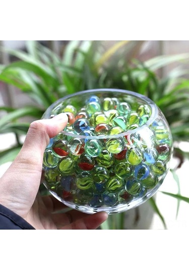 Ruicoo 14mm Cam Boncuklar 20 Adet - Oyun, Akvaryum Ve Dekorasyon İçin Renkli Kristal Toplar