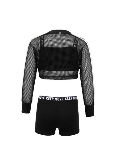 Çocuk Kız 3 Adet Caz Hip Hop Dans Kıyafetleri Kısa Net Bluz Tank Top Ve Ganimet Şort Egzersiz Takım Elbise Beyaz Çocuk Kız 3 Adet Caz Hip Hop Dans Kıyafetleri Kısa Net Bluz Tank Top Ve Ganimet Şort Egzersiz Takım Elbise Beyaz