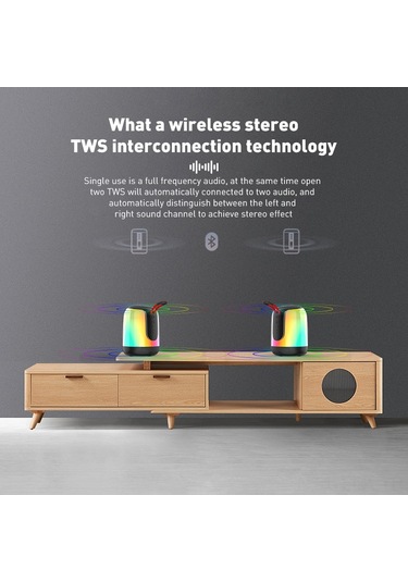 Xindoker Mágik Işık Modlu Taşınabilir Bluetooth Hoparlör - 8 Saat Pil Süresi, Güçlü Bass, Tws Ve Radyo Fonksiyonu İle Dış Mekan Partileri İçin