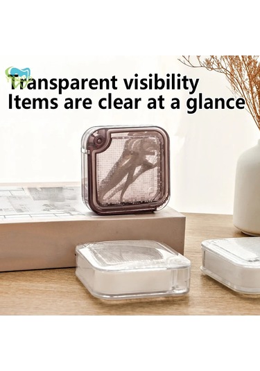 Çok Fonksiyonlu Ağız Bakımı Saklama Kutusu Görünmez Parantez Tutucu Diş Ipi Transparent