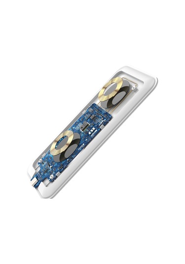 Rock W32 2in1 10W Kablosuz Wireless Şarj Beyaz