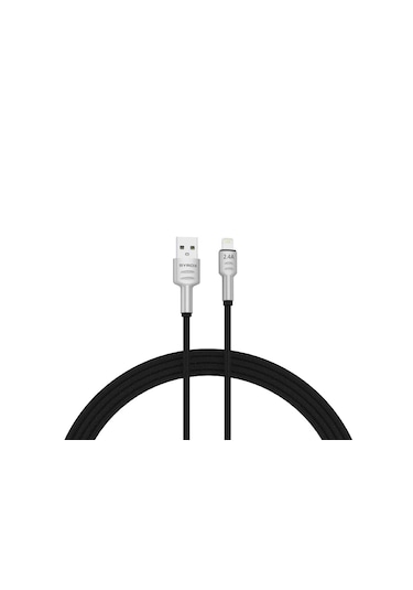 Syrox C133al 2.4a Metal Başlı Hasır Hızlı Şarj Kablo