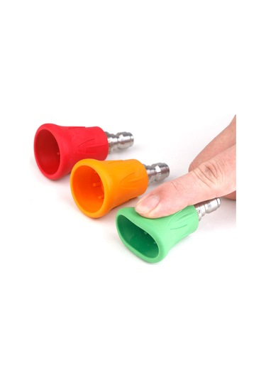 Lemestar Renkli Fırçalama Fıçıları Seti 4'lü, 1/4 Hızlı Bağlantı, 1.2mm Delik, Su Geçirmez, Paslanmaz Çelik Ve Tpe Malzeme, Yıkama Makineleri İçin