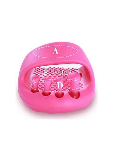 Suntek 2 Adet Akupresür Ayak Masaj Terliği Ayırıcı Ev Ofis Pembe Pembe