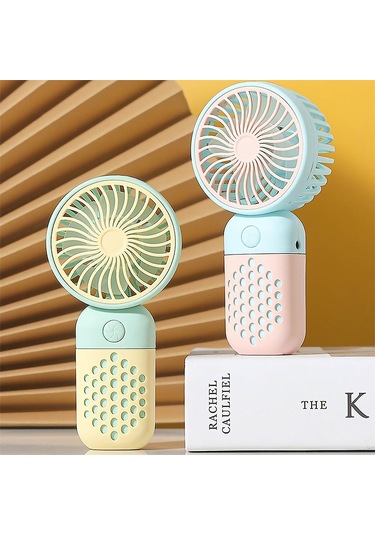 Mini El Tipi Vantilatör. 6.3x4.4x12.8cm Sarı