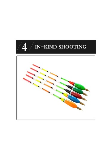 Ftk 5 Adet/grup Floatage 3+2g 4+2g 5+2g 6+2g Karışık Renkli Barguzinsky Şamandıra Dikey Sazan Balıkçılığı İçin Float 5g