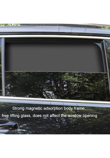 Sones Isı Yalıtımlı Opak Vinil Kaplamalı Manyetik Araba Perdeleri, Stil: Titanyum Gümüş Ana Sürücü