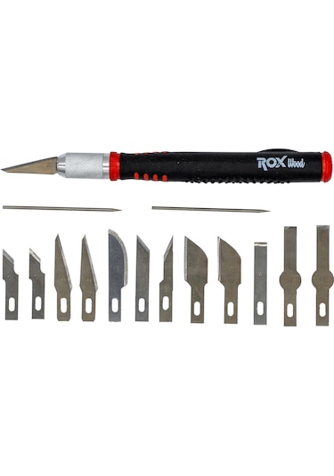 ROX Wood Hobi Kretaur Bıçağı Seti 15 Parça (153ROX0180)