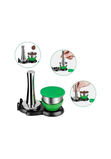 Metabagua Nespresso Için Yeniden Kullanılabilir Sadece Kahve Tutucu Kapsülsüz Yeşil Bp04fl Yeşil