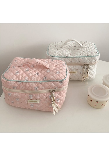 Moveevo Yıkama Çantası Büyük Kapasiteli Saklama Çantası Kozmetik Kadın Seyahat Organizatörü Taşınabilir Makyaj Çantaları