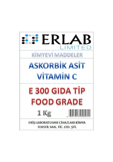 Askorbik Asit E300 (Gıda Tip ) 1 Kg. C Vitamini
