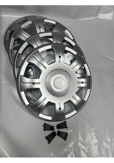 Karsan Peugeot Pejo J9 Premier Gri Renk Jant Kapağı Takımı 4 Adet + 16 Adet Vidası İle Beraber