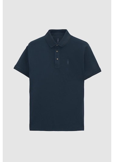 Twn Slim Fit Petrol Pike Dokulu T-shirt 4ec146011784m R01