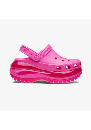 Crocs Classic Mega Crush Kadın Pembe Terlik Düz 207988 Pembe