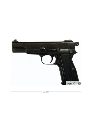 Denix Dekoratif Replika Hp / Gp35 Tabanca, Belçika 1935