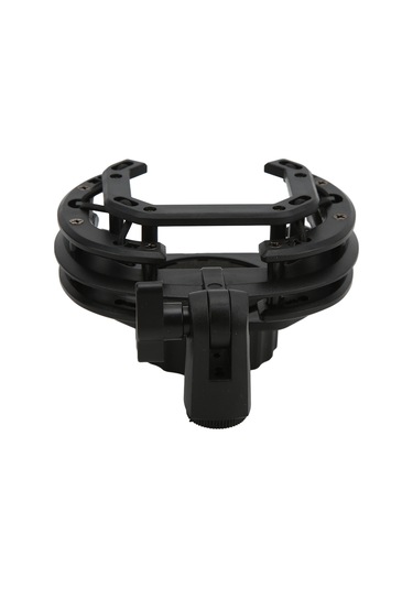 Yaleker Plastik Kondenser Mikrofon Sarsıntı Emici Tutucu, Ayarı İç Çap 20.5-25.5mm , 5/8" & 3/8" Uç Parça, Sprey Ped, Stüdyo/ Sahne Uyumlu