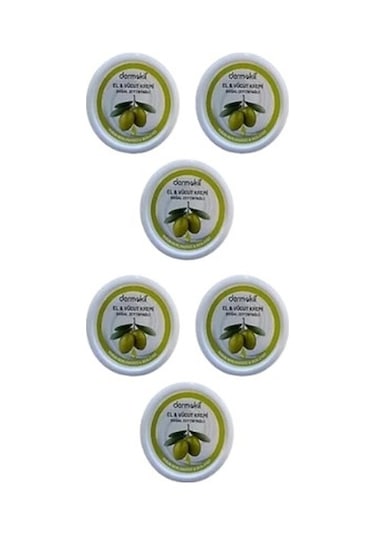 Dermokil Doğal Zeytinyağlı El ve Vücut Kremi 6 x 220 ML