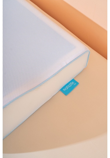 Visco Ortopedik Boyun Destekli Serinleten Jelli Yastık 51 36 11/7 Cm Beyaz