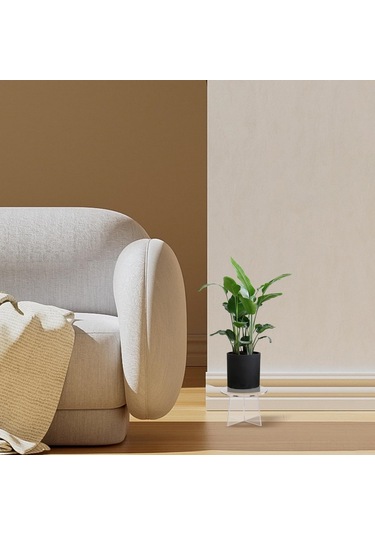 Suofeng Modern Akrilik Bitki Suniği - Ev Ofis Dekorasyonu İçin Çiftlü Transparan Masaüstü Serinleyici, Taşınabilir Mutfak Ofis Görünüm Aracı