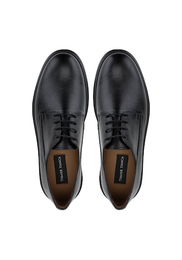 Tamer Tanca Erkek Hakiki Deri Siyah Casual Ayakkabı 537 3680 Erk Ayk Y25 Sıyah Siyah