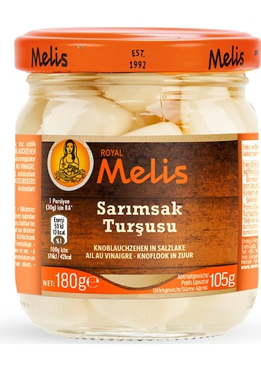 Melis Sarımsak Turşusu 105 Gr + Çıtır Soğan 100 Gr 2 Adet